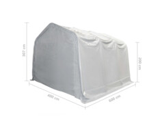  Úložný stan PVC 550 g/m² 4 x 6 m bílý
