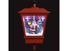 Vánoční závěsná lampa LED světla a Santa červená 40x27x45 cm