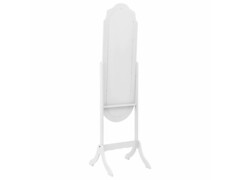  Volně stojící zrcadlo bílé 46 x 48 x 164 cm