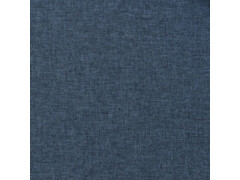  Zatemňovací závěs s kroužky vzhled lnu modrý 290 x 245 cm