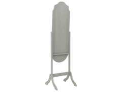 Volně stojící zrcadlo šedé 46 x 48 x 164 cm