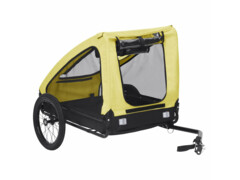 Vozík za kolo pro domácí mazlíčky žluto-černý
