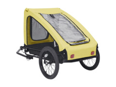 Vozík za kolo pro domácí mazlíčky žluto-černý