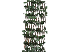 Vrbový trelážový plot 5 ks s umělými listy 180 x 30 cm