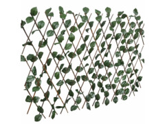 Vrbový trelážový plot 5 ks s umělými listy 180 x 60 cm
