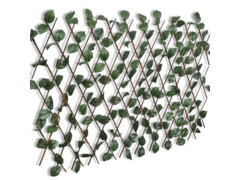 Vrbový trelážový plot 5 ks s umělými listy 180 x 90 cm