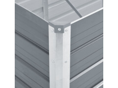 Vyvýšený záhon pozinkovaná ocel 100 x 40 x 45 cm šedý