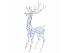 XXL Akrylový vánoční sob 250 LED 180 cm barevný