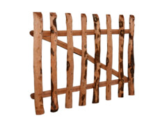 Zahradní branka, impregnované lískové dřevo, 100x60 cm