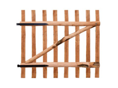 Zahradní branka, impregnované lískové dřevo, 100x90 cm
