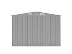 Zahradní domek 257 x 298 x 178 cm kovový šedý