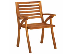 Zahradní jídelní židle s poduškami 2 ks masivní akáciové dřevo