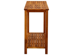 Zahradní konzolový stolek 110x40x75 cm masivní akáciové dřevo