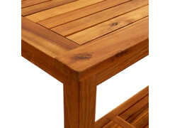 Zahradní konzolový stolek 110x40x75 cm masivní akáciové dřevo