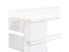 Zahradní lavice z palet dřevo bílá