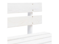 Zahradní lavice z palet dřevo bílá