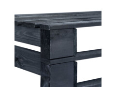 Zahradní lavice z palet dřevo černá