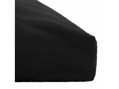 Zahradní poduška na sedák černá 120 x 80 x 10 cm textil