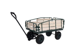 Zahradní ruční vozík z kovu a dřeva 250 kg