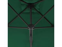 Zahradní slunečník s ocelovou tyčí 300 cm zelený