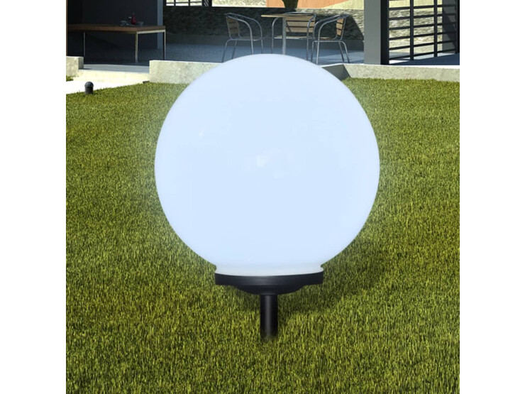 Zahradní solární LED zapichovací kulaté svítidlo - 40 cm - 1 ks