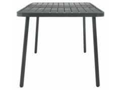 Zahradní stůl tmavě šedý 180 x 83 x 72 cm ocel