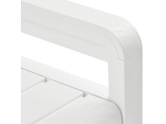 Zahradní úložná lavice 132,5 cm plastová bílá