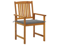 Zahradní židle s poduškami 8 ks masivní akáciové dřevo