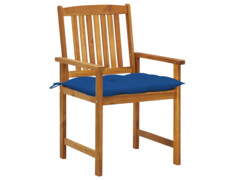 Zahradní židle s poduškami 8 ks masivní akáciové dřevo