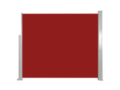Zatahovací boční markýza / zástěna 120 x 300 cm červená