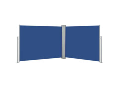 Zatahovací boční markýza / zástěna modrá 170 x 1000 cm