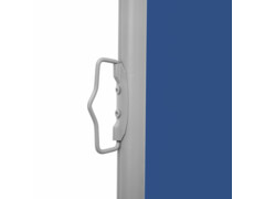 Zatahovací boční markýza / zástěna modrá 170 x 1000 cm