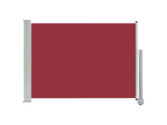 Zatahovací boční markýza / zástěna na terasu 80x300 cm červená