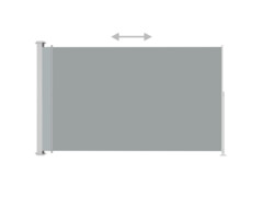 Zatahovací boční markýza 220 x 300 cm šedá