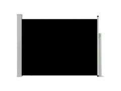 Zatahovací boční markýza/zástěna na terasu 100 x 500 cm černá