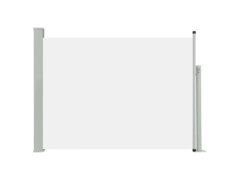 Zatahovací boční markýza/zástěna na terasu 100 x 500 cm krémová