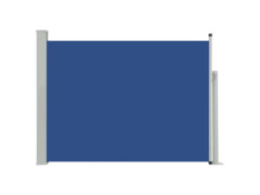Zatahovací boční markýza/zástěna na terasu 100 x 500 cm modrá