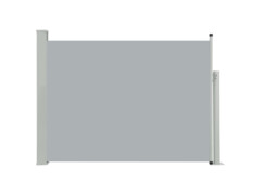 Zatahovací boční markýza/zástěna na terasu 100 x 500 cm šedá