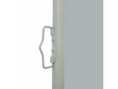 Zatahovací boční markýza/zástěna na terasu 100 x 500 cm šedá