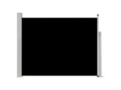 Zatahovací boční markýza/zástěna na terasu 140 x 500 cm černá
