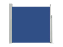 Zatahovací boční markýza/zástěna na terasu 170 x 300 cm modrá