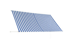 Zatahovací markýza 300 x 150 cm modro-bílá