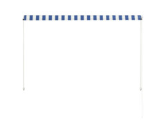 Zatahovací markýza modro-bílá 200 x 150 cm