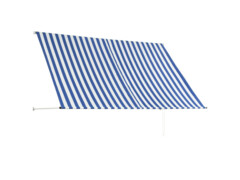 Zatahovací markýza modro-bílá 250 x 150 cm