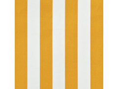 Zatahovací markýza žluto-bílá 150 x 150 cm