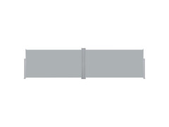 Zatahovací postranní markýza/zástěna 160 x 600 cm šedá