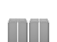 Zatahovací postranní markýza/zástěna 160 x 600 cm šedá