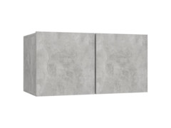Závěsná TV skříňka betonově šedá 60 x 30 x 30 cm