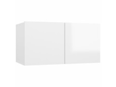 Závěsná TV skříňka bílá s vysokým leskem 60 x 30 x 30 cm