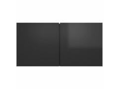 Závěsná TV skříňka černá s vysokým leskem 60 x 30 x 30 cm